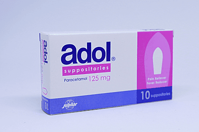 ADOL 125MG SUPP.10`S (104)