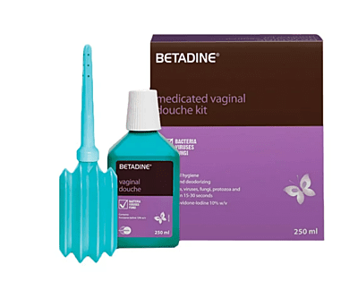 Betadine Medicated Vaginal Douche Kit 250 mL
