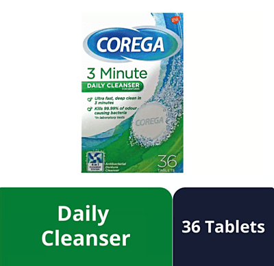 Corega Daily Cleanser for Dentures 36pcs