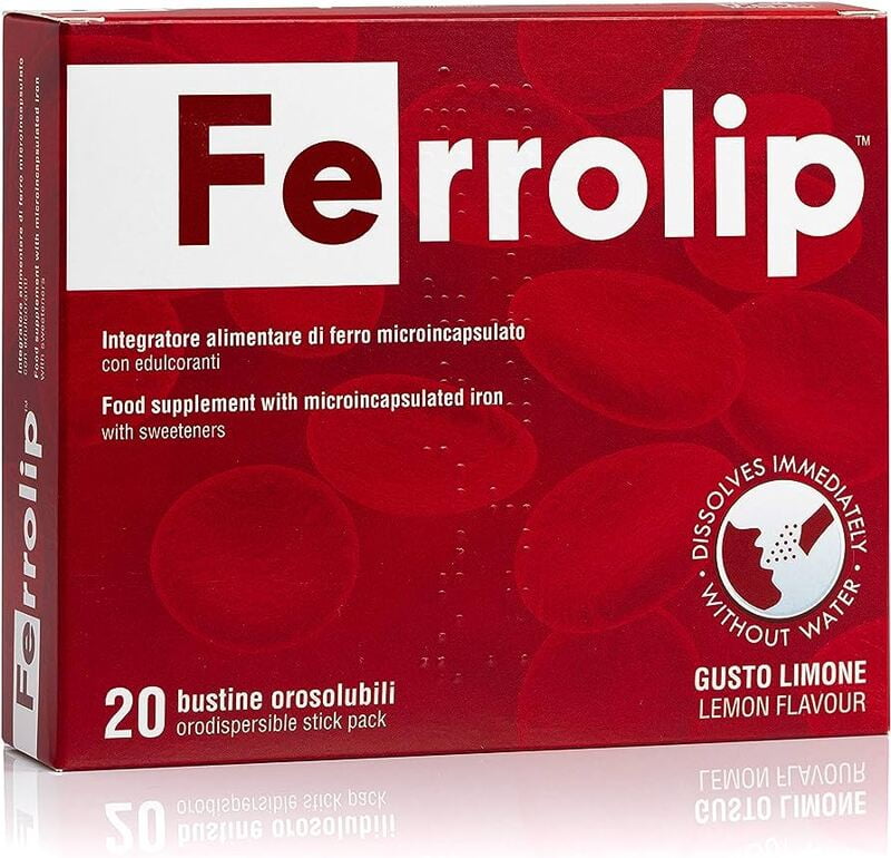 Ferrolip Lemon Flavour-20s Ferrolip Lemon Flavour-20s