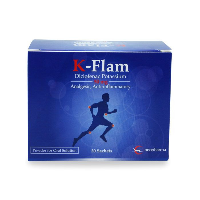 K-Flam Diclofenac Potassium 50 mg Sachets K-Flam Diclofenac Potassium 50 mg Sachets