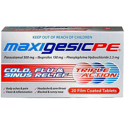 Maxigesic pe 500mg tab 20s