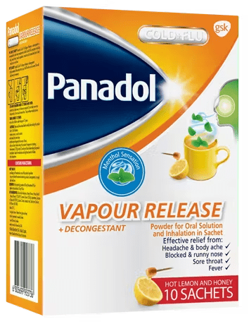Panadol Cold and Flu Vapour Releas+Decongestant Panadol Cold and Flu Vapour Releas+Decongestant