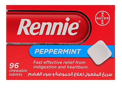 Rennie Peppermint Chewable Tablets 96's