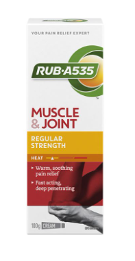 Rub.A535 Regular Strength Heat Cream For Muscle and Joint Pain Relief 100g