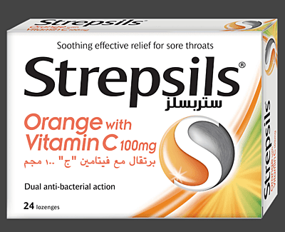 Strepsils Orange with Vitamin C