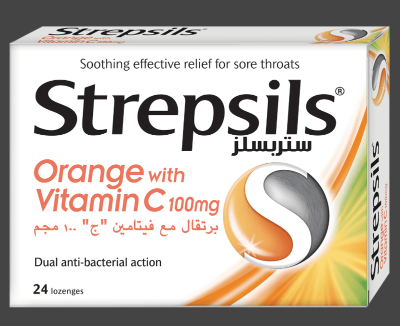 Strepsils Orange with Vitamin C Strepsils Orange with Vitamin C