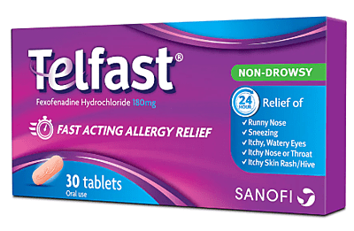 Telfast 180mg Tablets 30S