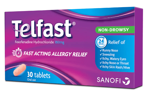 Telfast 180mg Tablets 30S Telfast 180mg Tablets 30S
