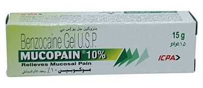Mucopain Benzocaine Gel 15g